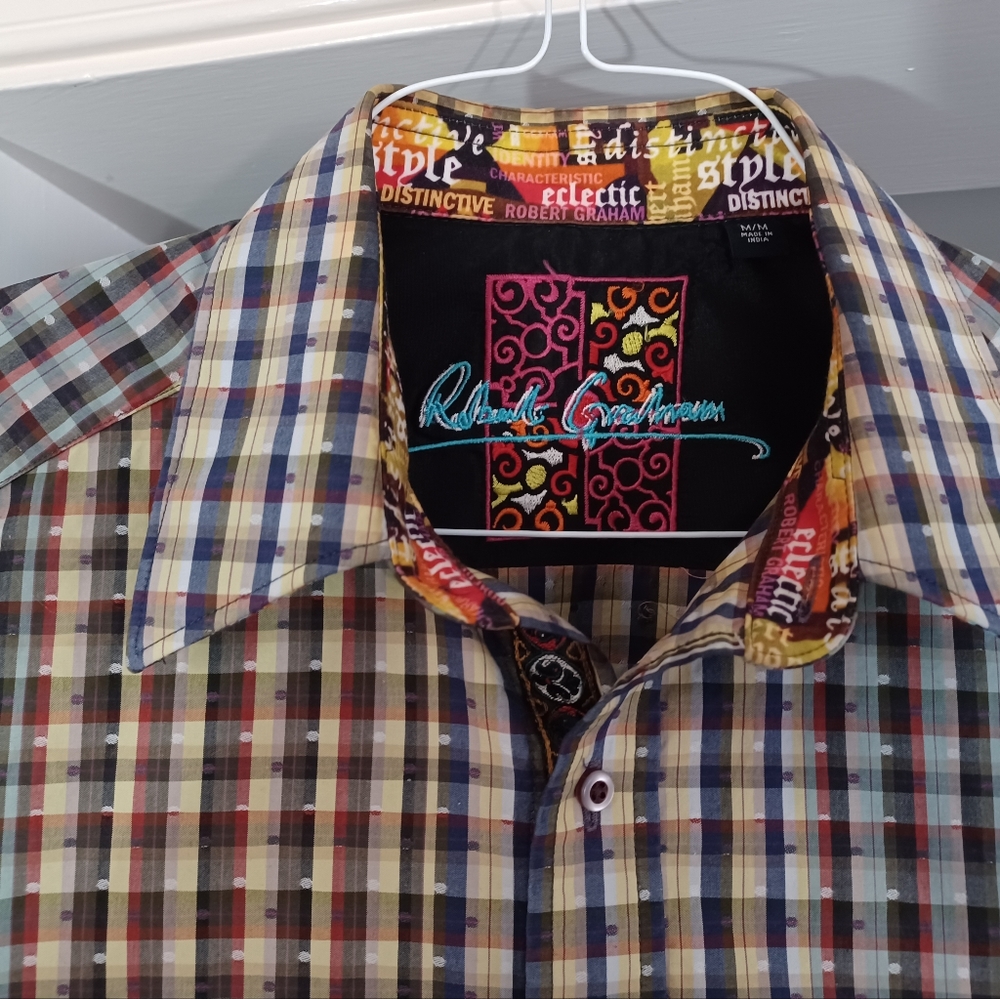 Robert Graham 16 34 Shirt Excellent cond Stripes Plaid Paisley